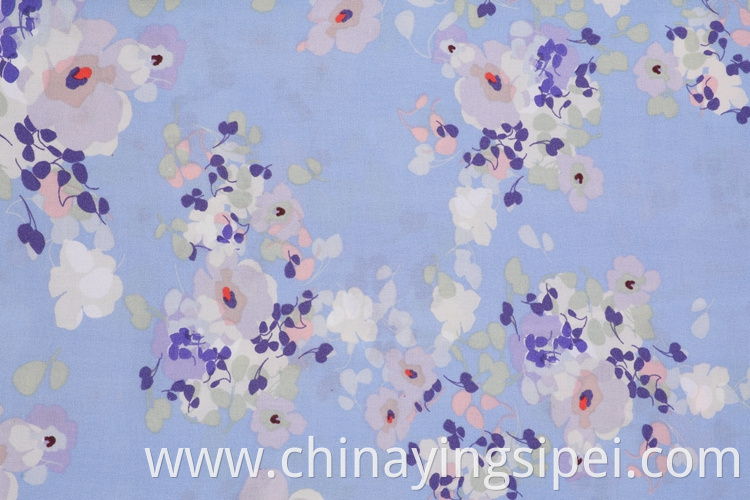 Made in china eco friendly dyed printing clothing crepe fabric for shirts